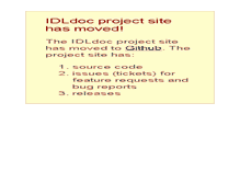 Tablet Screenshot of idldoc.idldev.com